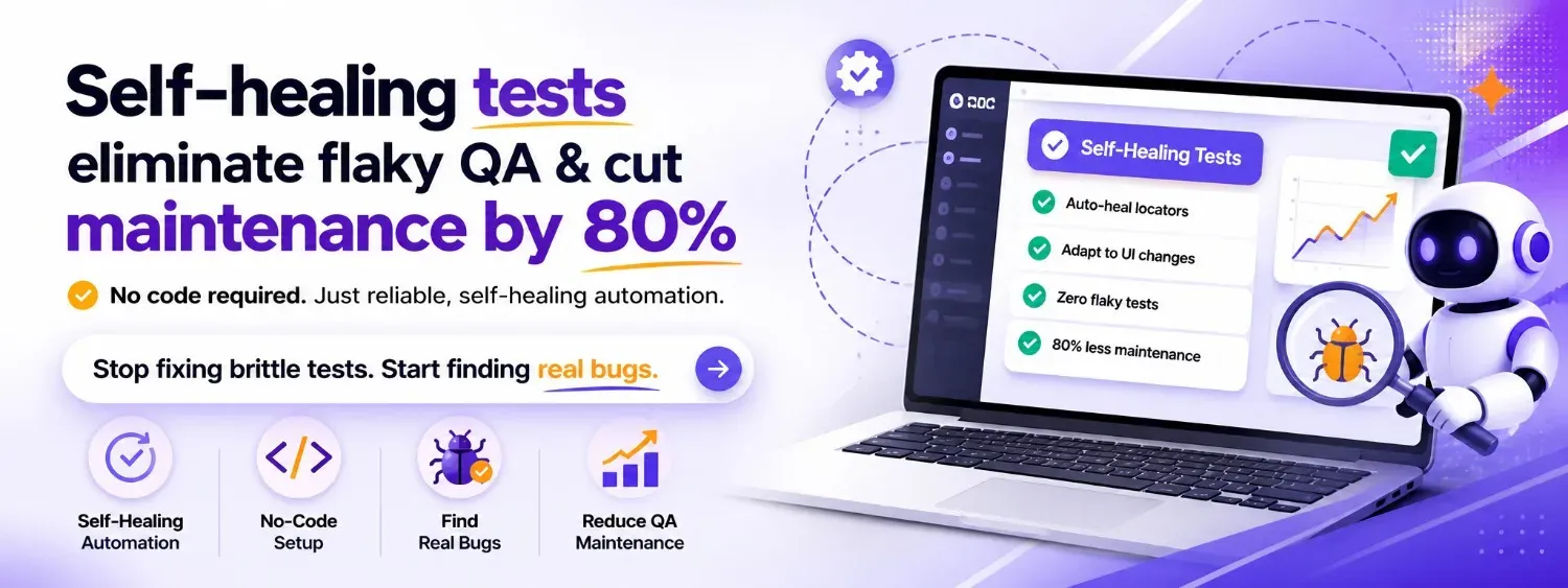 Self-healing tests eliminate flaky QA 