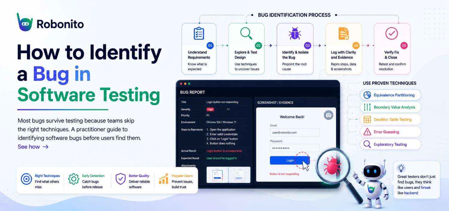 How to identify a bug in testing